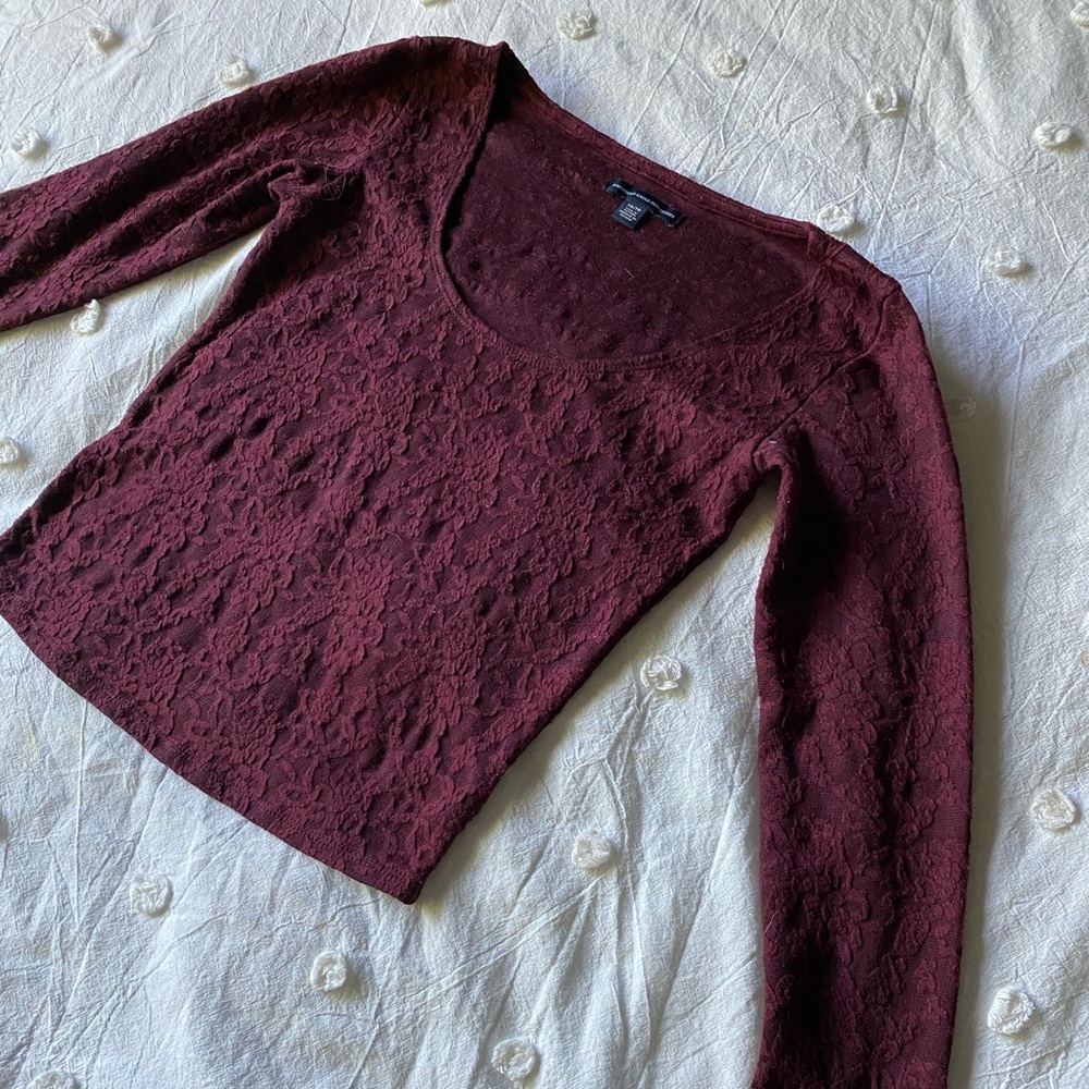 American Eagle Long Sleeve Crop